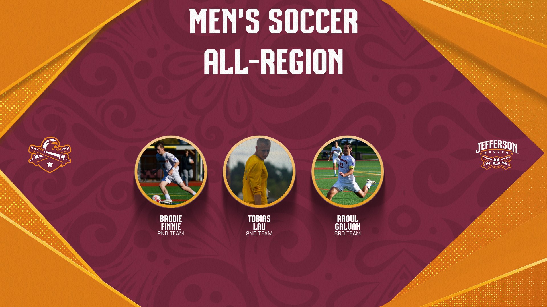Finnie, Lau, and Galvan Named to the 2024 NJCAA All-Region 2nd and 3rd Teams