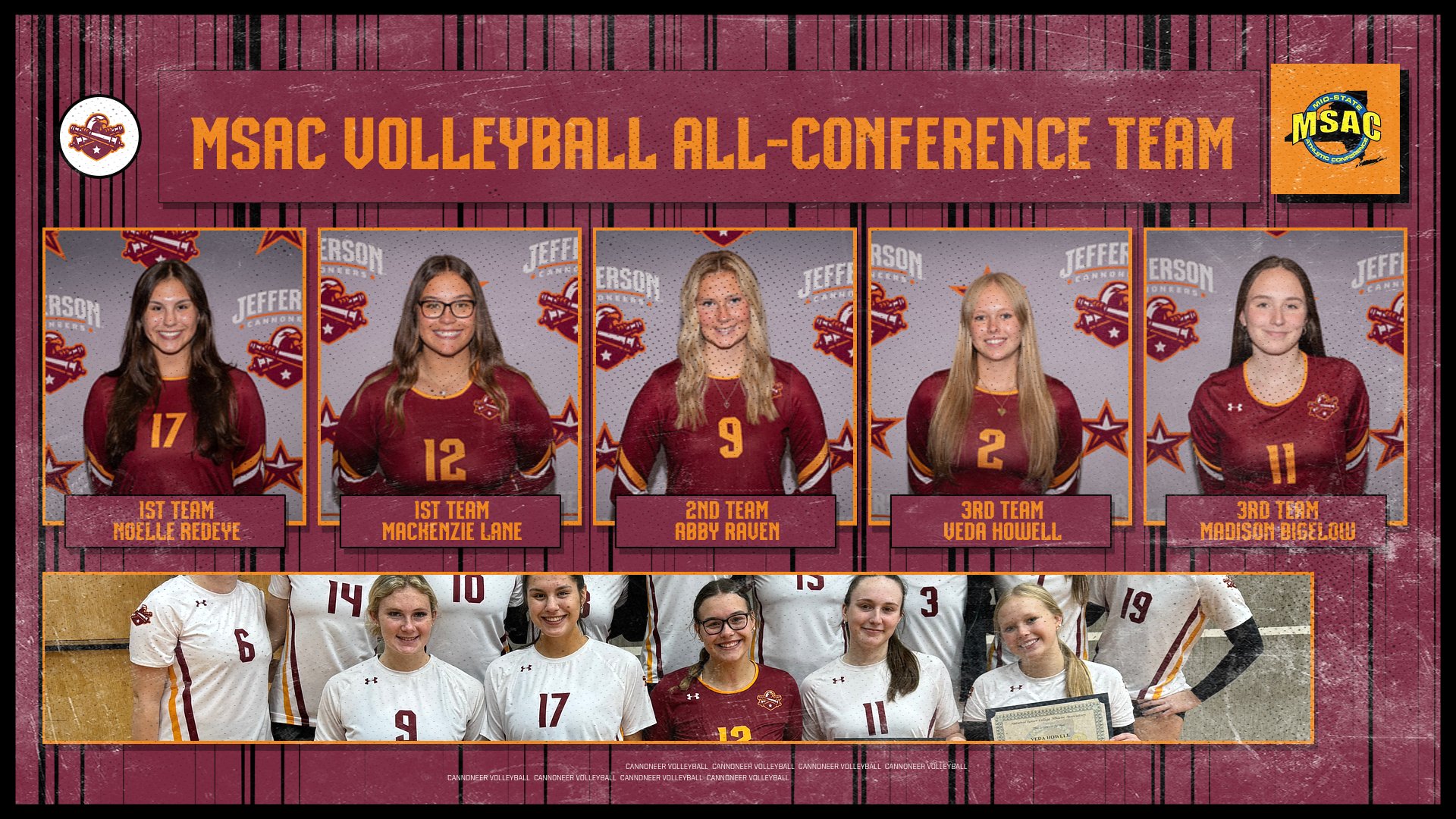 Volleyball MSAC All Conference Team